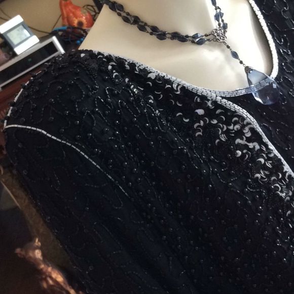 100% silk 💞BIDS & SEQUINS 💞PATRA 💞Jacket set - Picture 15 of 16